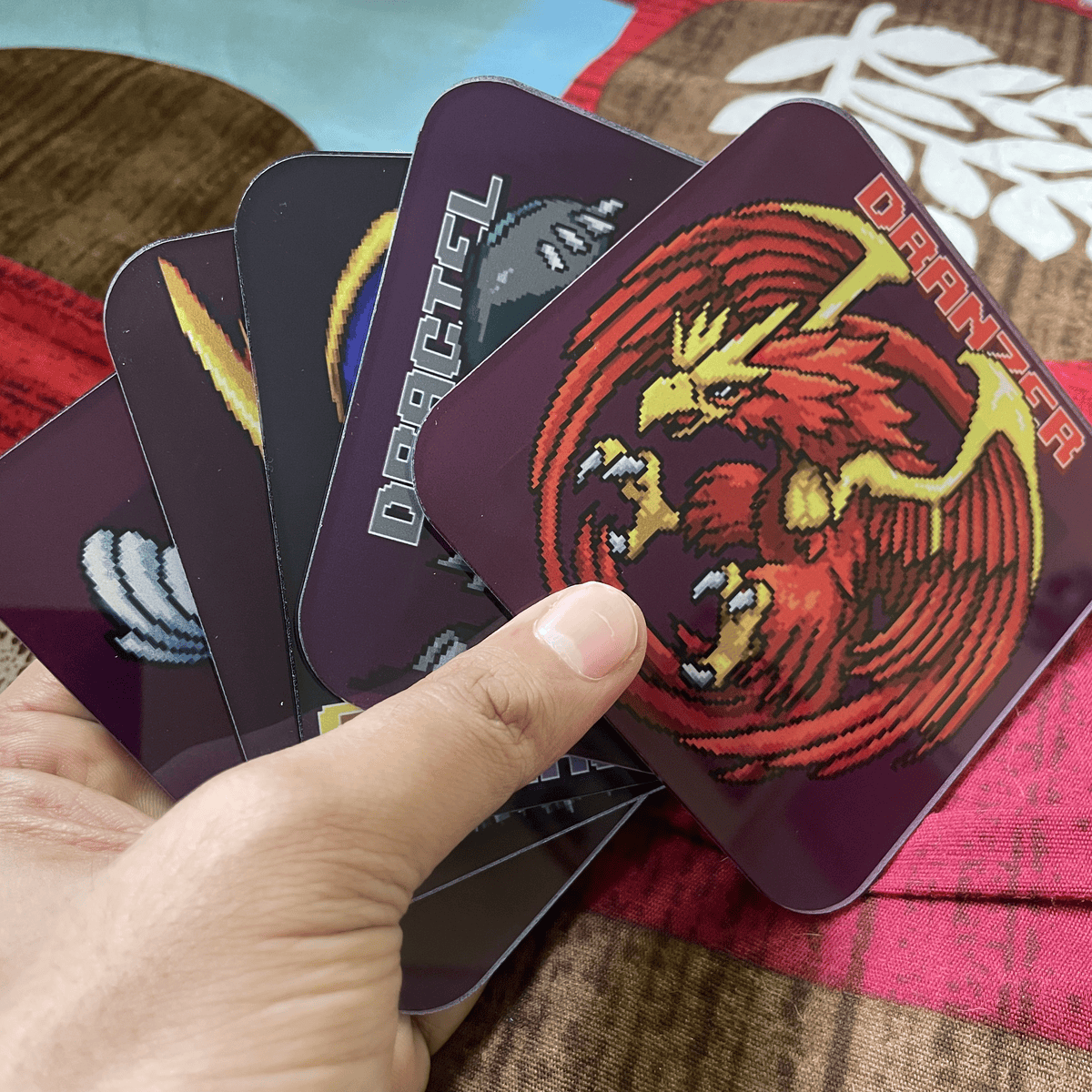 beyblade themed mouse mat