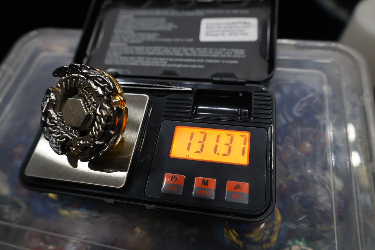 full metal hades kerbecs obsidian weight - silver
